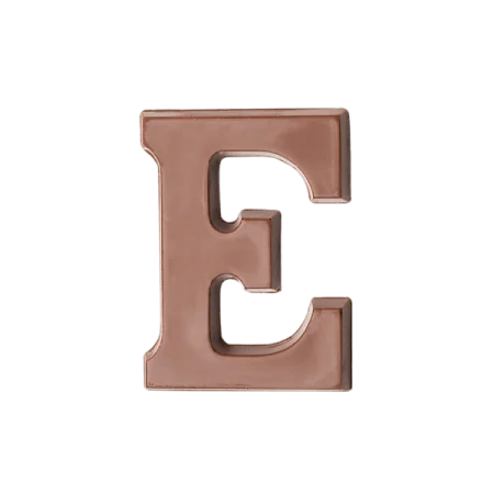 Choc Affair Milk Chocolate Letter E