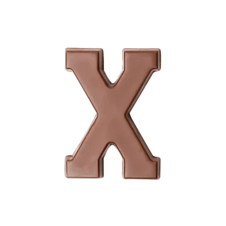 Choc Affair Milk Chocolate Letter X