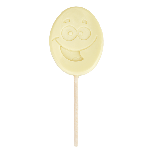 White Chocolate Egg head lolly