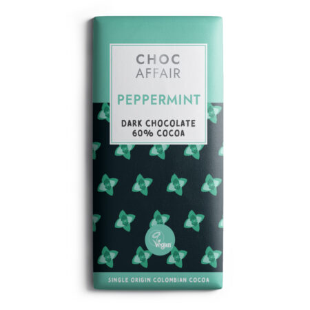 Peppermint dark chocolate bar