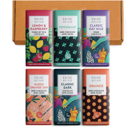 Create Your Own 6 Bar Vegan Chocolate Letterbox Selection