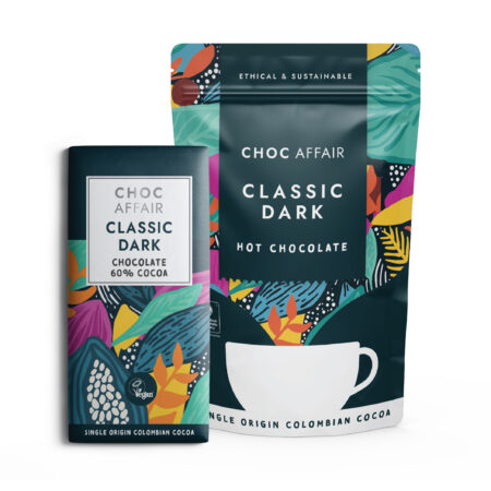 Classic Hot Chocolate & Bar Gift Set – Dark Chocolate