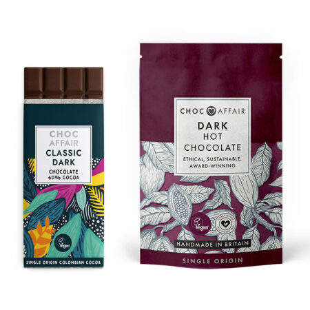 Classic Hot Chocolate & Bar Gift Set – Dark Chocolate