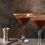 Image of two chocolate martini mocktails on a table
