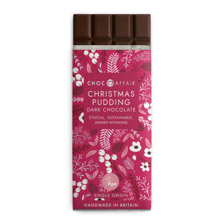 Christmas Pudding Flavoured Dark Chocolate Bar