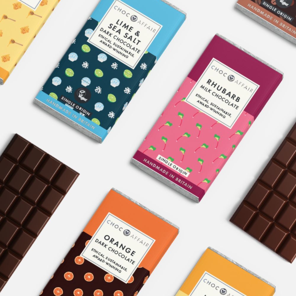 Flavoured chocolate bars