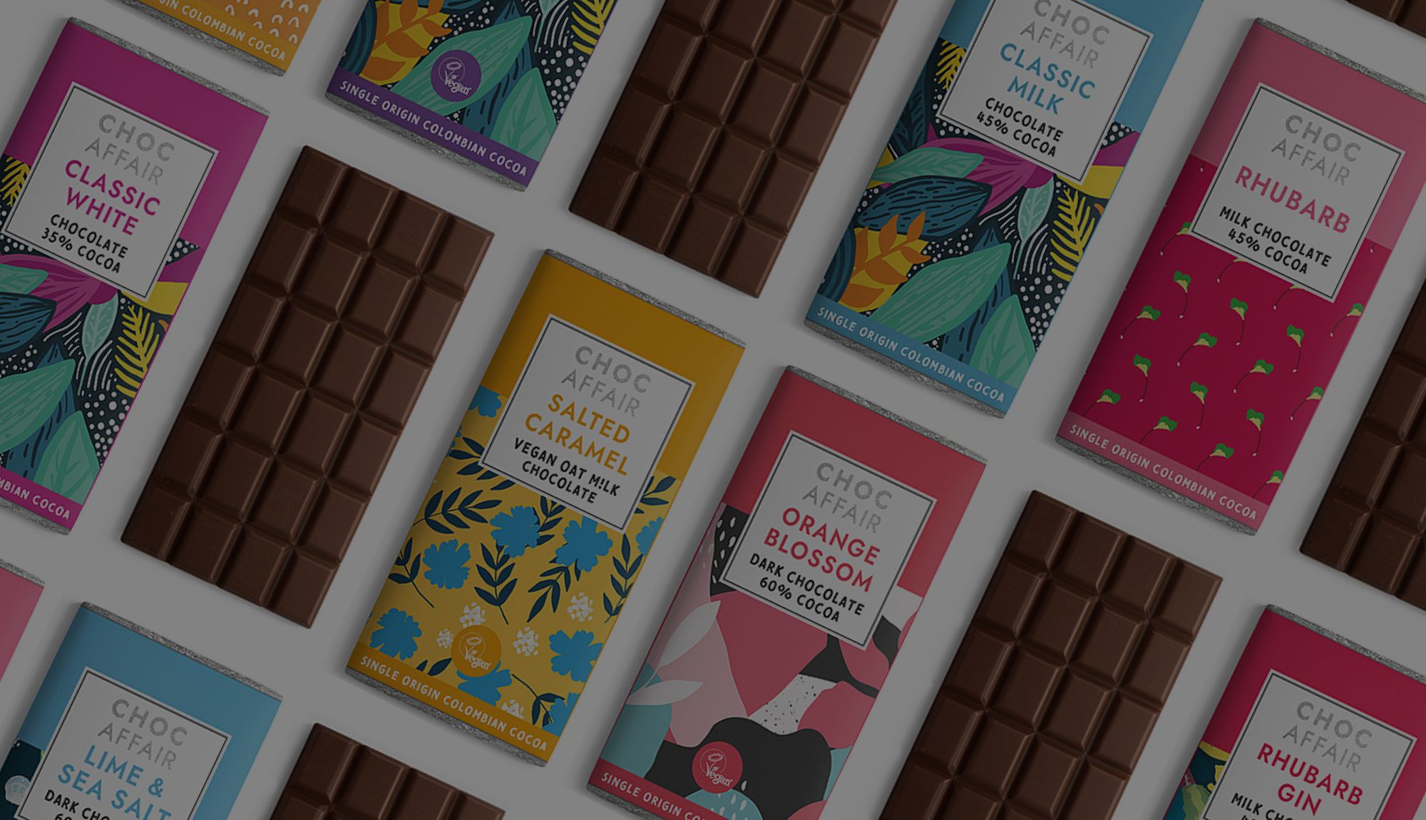 Choc Affair flavoured chocolate bars
