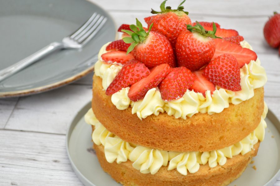 White Chocolate Summer Sponge Recipe
